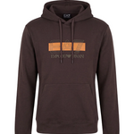Felpa con cappuccio con tasca frontale coulisse e logo 7M002426 AF10377 U6027 EA7 Brown 