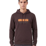 Felpa con cappuccio con tasca frontale coulisse e logo 7M002426 AF10377 U6027 EA7 Brown 