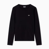 T-Shirt a maniche lunghe in jersey di cotone 7W000456 AF10373 UC001 EA7 Black 