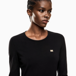 T-Shirt a maniche lunghe in jersey di cotone 7W000456 AF10373 UC001 EA7 Black 