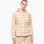 Piumino con cappuccio 7W000684 AF12475 U1046 EA7 Beige 