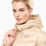 Piumino con cappuccio 7W000684 AF12475 U1046 EA7 Beige 