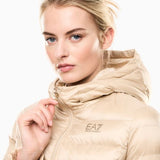 Piumino con cappuccio 7W000684 AF12475 U1046 EA7 Beige 