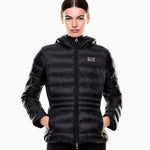 Piumino con cappuccio 7W000684 AF12475 UC001 EA7 Black 