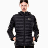 Piumino con cappuccio 7W000684 AF12475 UC001 EA7 Black 