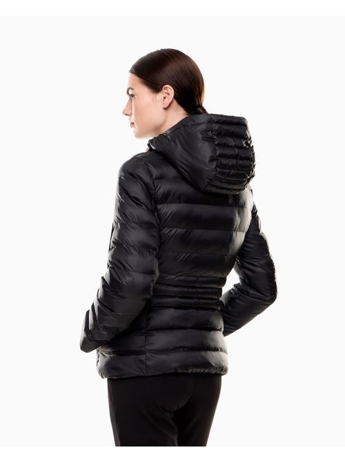 Piumino con cappuccio 7W000684 AF12475 UC001 EA7 Black 