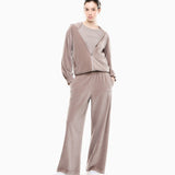 Felpa con cappuccio e full zip 7W001431 AF26044 U6100 EA7 Taupe 