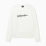 Pullover dalla vestibilità regolare in misto lana vergine 7W001546 AF26684 U0003 EA7 White 