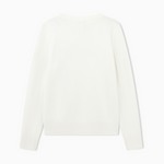 Pullover dalla vestibilità regolare in misto lana vergine 7W001546 AF26684 U0003 EA7 White 