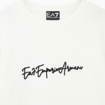 Pullover dalla vestibilità regolare in misto lana vergine 7W001546 AF26684 U0003 EA7 White 