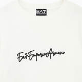 Pullover dalla vestibilità regolare in misto lana vergine 7W001546 AF26684 U0003 EA7 White 