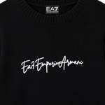 Pullover dalla vestibilità regolare in misto lana vergine 7W001546 AF26684 UC001 EA7 Black 