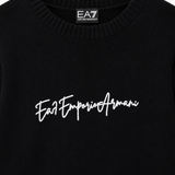 Pullover dalla vestibilità regolare in misto lana vergine 7W001546 AF26684 UC001 EA7 Black 