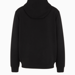 Felpa stretch con cappuccio e zip <BR/> 8NPM20 PJ4EZ 1200 EA7 Black 