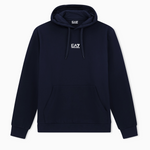 Felpa cotone con cappuccio e tasca 8NPM37 PJVTZ 1562 EA7 Blue 