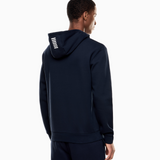 Felpa cotone con cappuccio e tasca 8NPM37 PJVTZ 1562 EA7 Blue 
