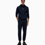 Felpa cotone con cappuccio e tasca 8NPM37 PJVTZ 1562 EA7 Blue 