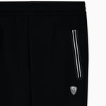 Pantaloni slim fit in jersey con logo in metallo 8NPP63 PJ4EZ 1200 EA7 Black 