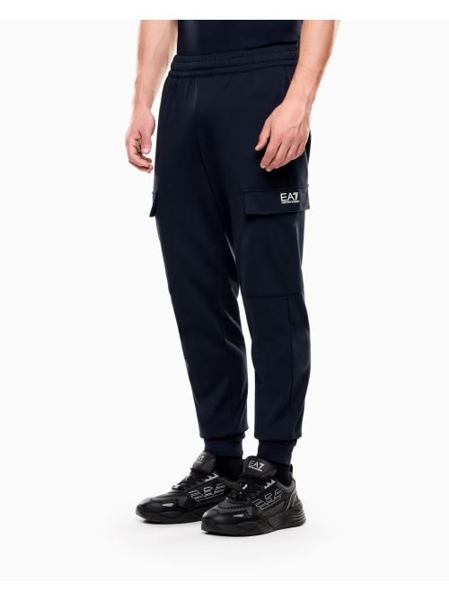 Pantaloni cargo Core Identity in cotone 8NPP67 PJVRZ 1562 EA7 Blue 