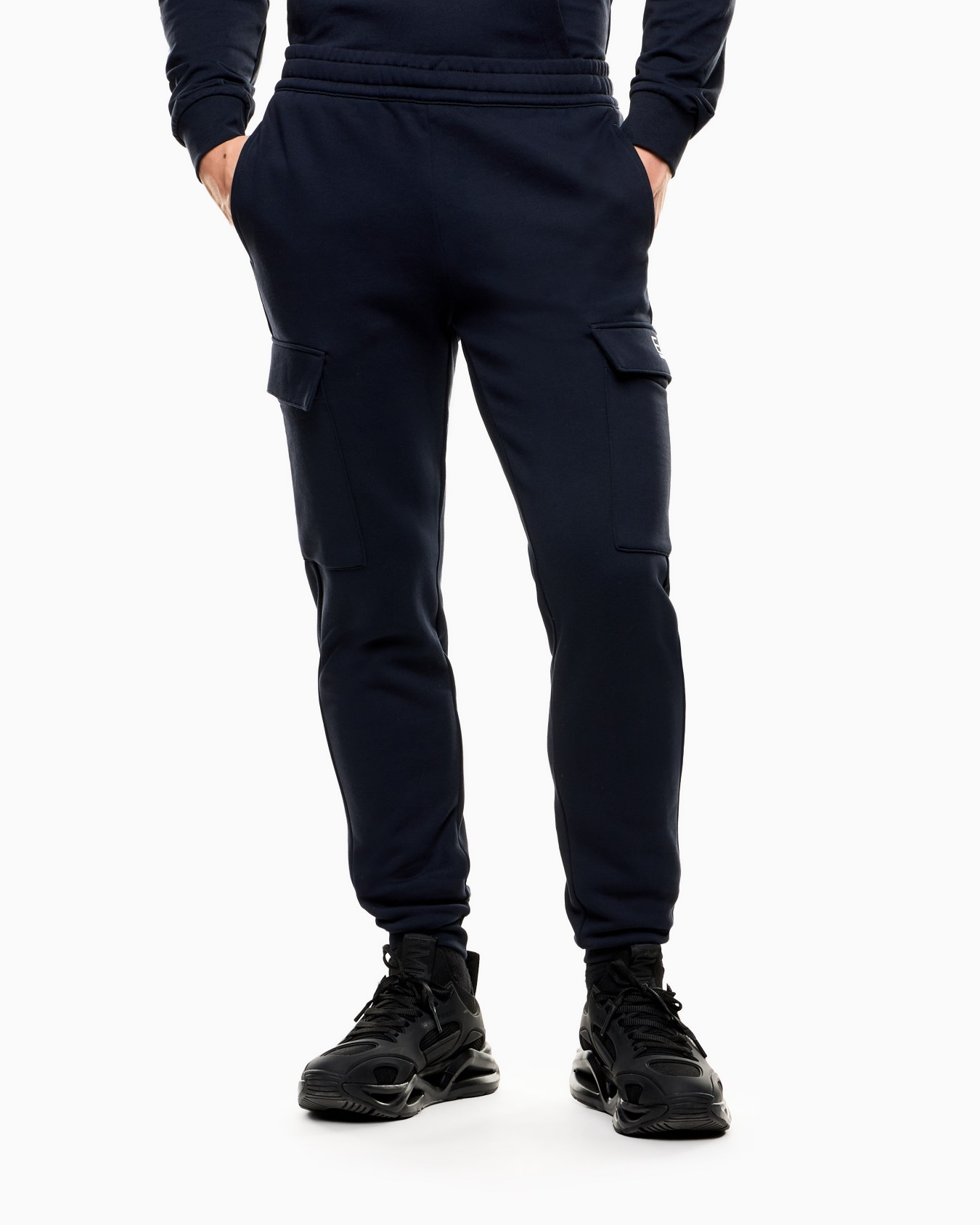 Pantaloni cargo jogger in cotone 8NPP68 PJVTZ 1562 EA7 Blue 