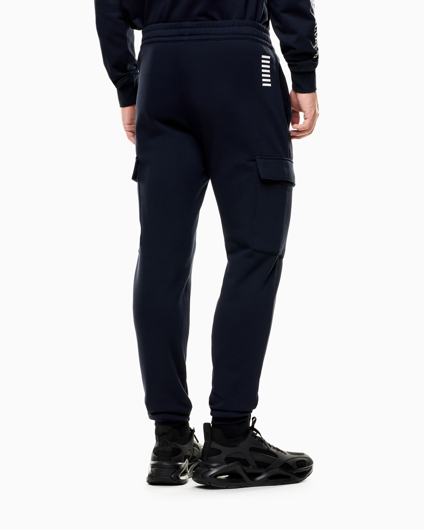 Pantaloni cargo jogger in cotone 8NPP68 PJVTZ 1562 EA7 Blue 