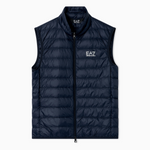 Gilet packable imbottito in piuma con zip 8NPQ06 PNGPZ 1562 EA7 Blue 