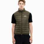 Gilet packable imbottito in piuma con zip 8NPQ06 PNGPZ U7014 EA7 Green 
