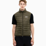 Gilet packable imbottito in piuma con zip 8NPQ06 PNGPZ U7014 EA7 Green 