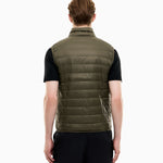 Gilet packable imbottito in piuma con zip 8NPQ06 PNGPZ U7014 EA7 Green 