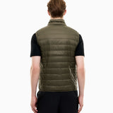 Gilet packable imbottito in piuma con zip 8NPQ06 PNGPZ U7014 EA7 Green 