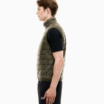 Gilet packable imbottito in piuma con zip 8NPQ06 PNGPZ U7014 EA7 Green 