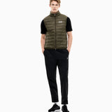 Gilet packable imbottito in piuma con zip 8NPQ06 PNGPZ U7014 EA7 Green 