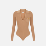 Body in maglia con ricami à jour<BR/> BK02B66E2 FK4 ELISABETTA FRANCHI Pelle 