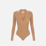 Body in maglia con ricami à jour<BR/> BK02B66E2 FK4 ELISABETTA FRANCHI Pelle 