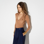Body in maglia con ricami à jour<BR/> BK02B66E2 FK4 ELISABETTA FRANCHI Pelle 