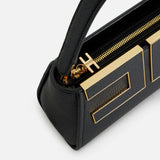 Borsa a mano con logo BS07A66E2 110 ELISABETTA FRANCHI Nero 
