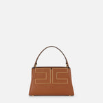 Borsa a mano con logo BS07A66E2 FK3 ELISABETTA FRANCHI Sigaro 