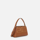 Borsa a mano con logo BS07A66E2 FK3 ELISABETTA FRANCHI Sigaro 