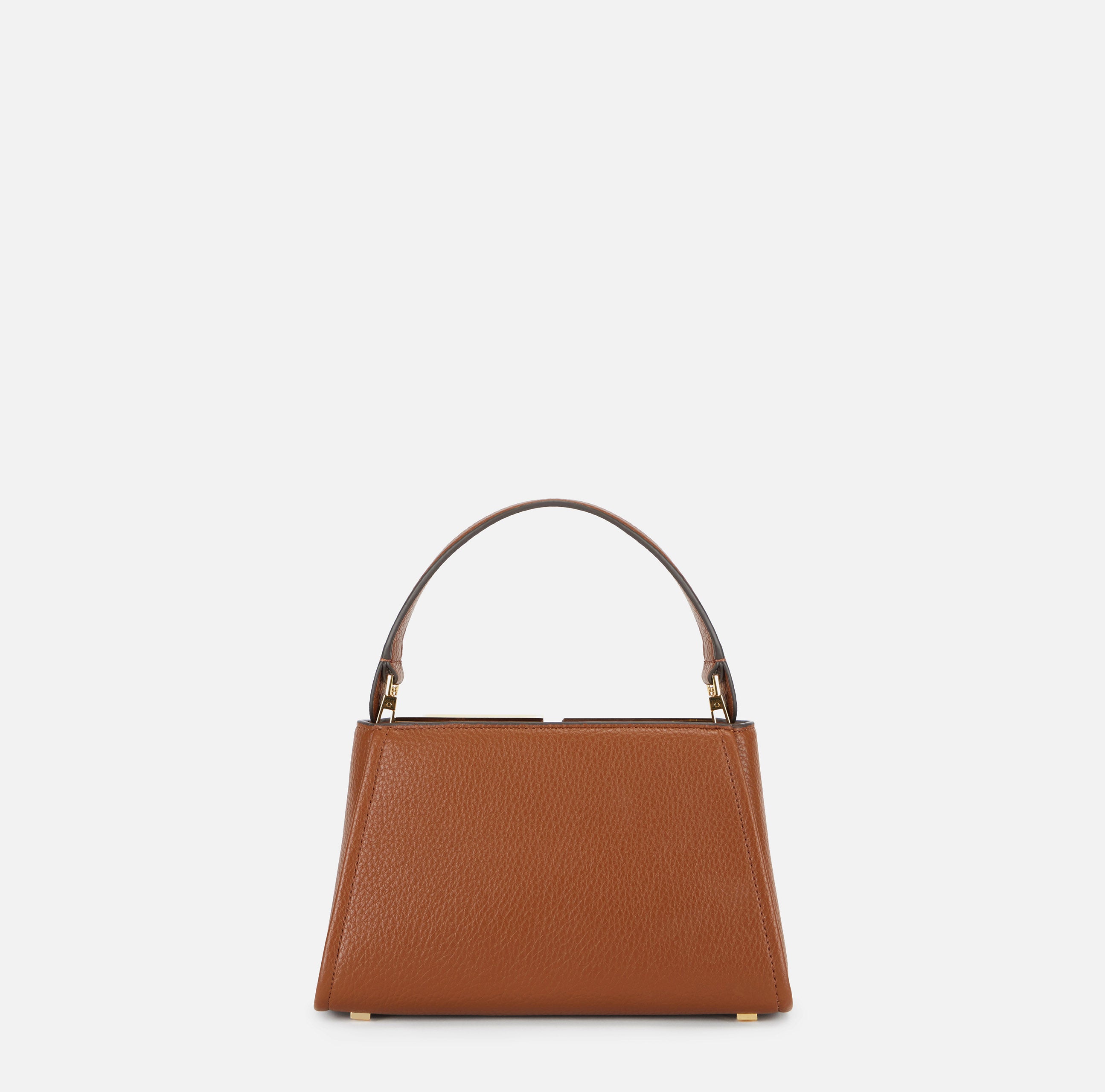 Borsa a mano con logo BS07A66E2 FK3 ELISABETTA FRANCHI Sigaro 