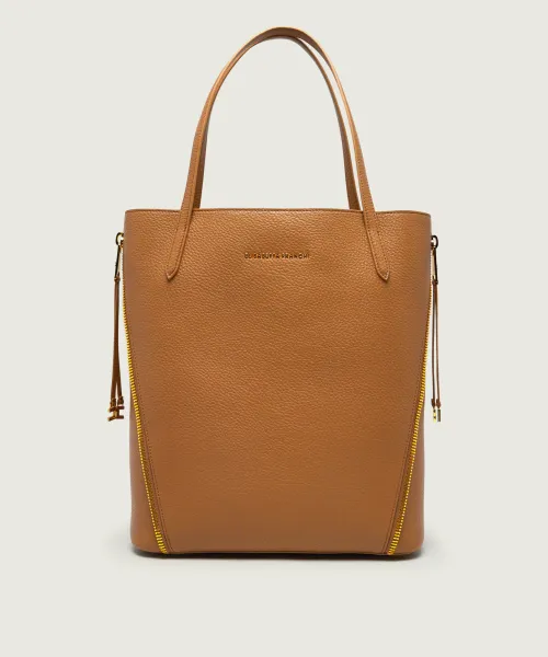 Shopper in ecopelle con tracolla BS24A66E2 A16 ELISABETTA FRANCHI Daino 