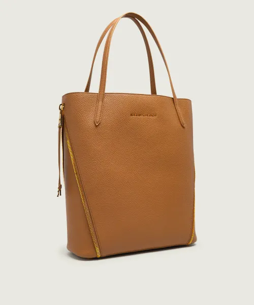 Shopper in ecopelle con tracolla BS24A66E2 A16 ELISABETTA FRANCHI Daino 