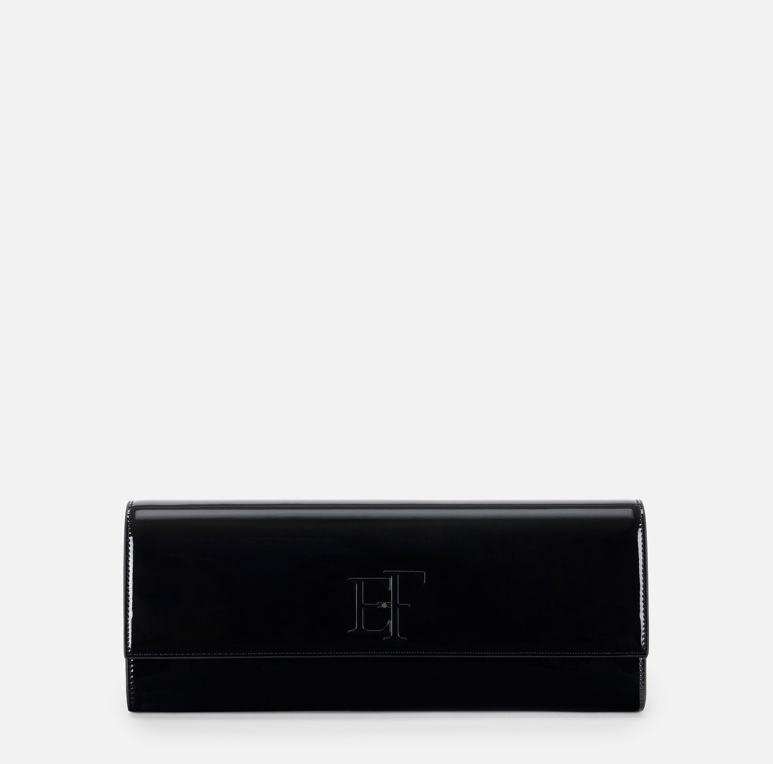 Clutch in vernice BS29A67E2 110 ELISABETTA FRANCHI Nero 