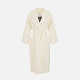 Cappotto in panno double di lana CP01D66E2 193 ELISABETTA FRANCHI Burro 