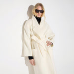 Cappotto in panno double di lana CP01D66E2 193 ELISABETTA FRANCHI Burro 