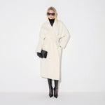 Cappotto in panno double di lana CP01D66E2 193 ELISABETTA FRANCHI Burro 