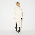 Cappotto in panno double di lana CP01D66E2 193 ELISABETTA FRANCHI Burro 
