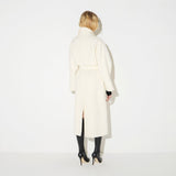 Cappotto in panno double di lana CP01D66E2 193 ELISABETTA FRANCHI Burro 