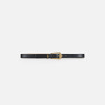 Cintura in pelle con dettagli logo<BR/> CT31S66E2 110 ELISABETTA FRANCHI Nero 