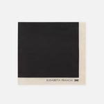 Foulard in seta FO03F66E2 685 ELISABETTA FRANCHI Nero/burro 