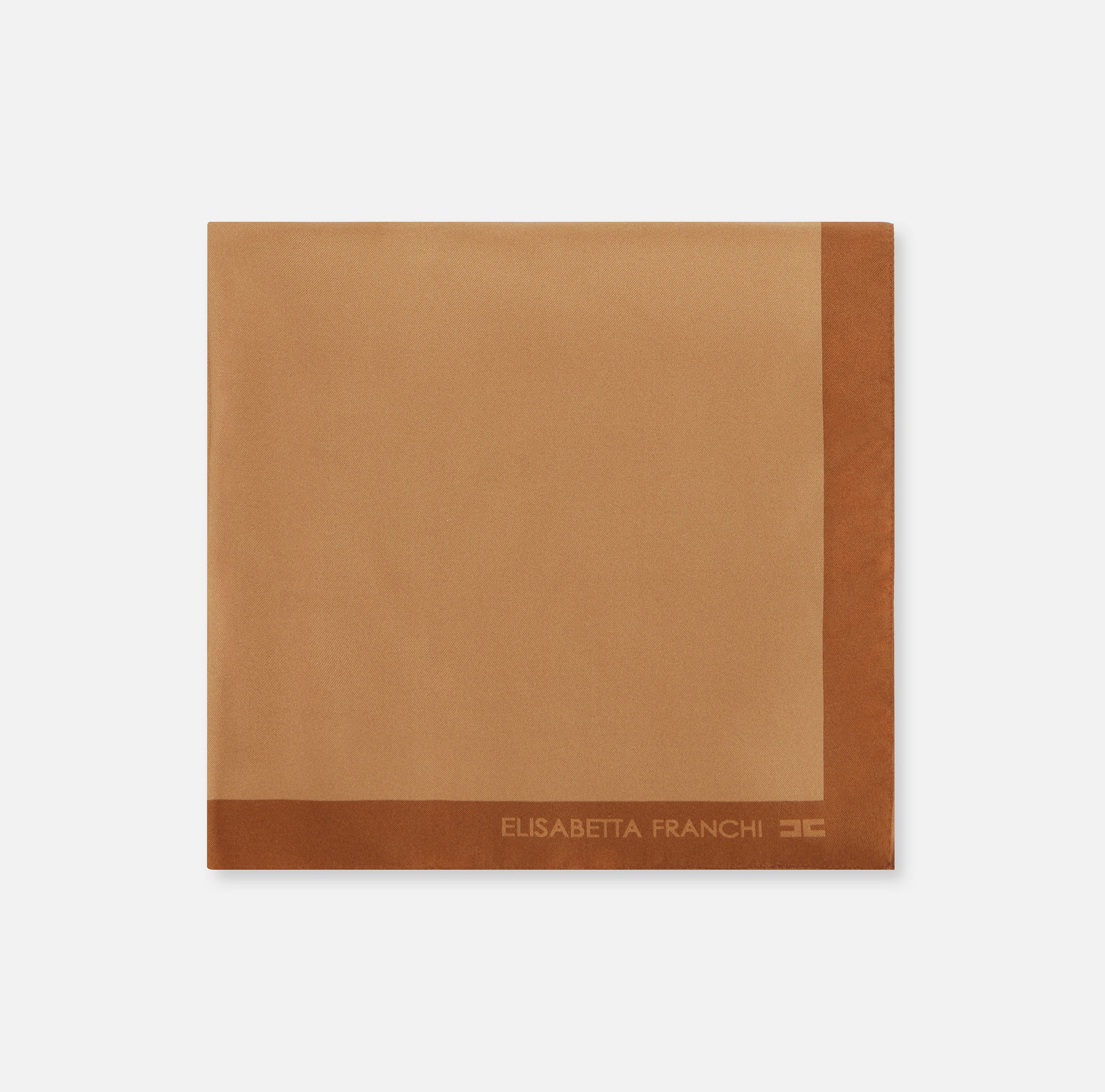 Foulard in seta FO03F66E2 FR3 ELISABETTA FRANCHI Daino/sigaro 